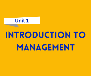 Introduction to Management Notes