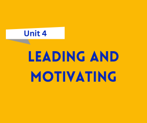 Leading and Motivating