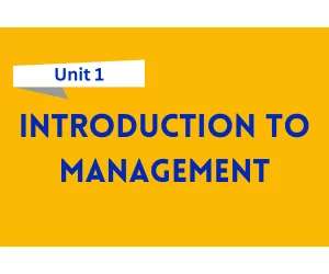 Introduction to Management