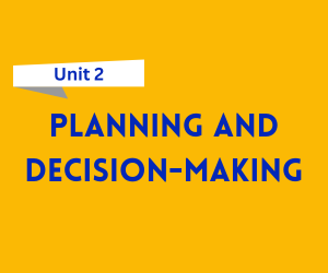 Planning and Decision-Making