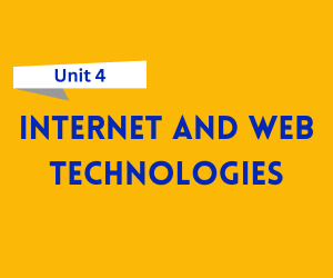 Internet and Web Technologies