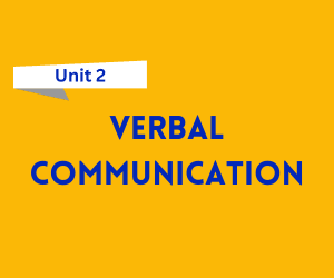 Verbal Communication