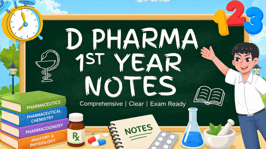 D Pharma 1st Year Notes