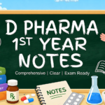 D Pharma 1st Year Notes