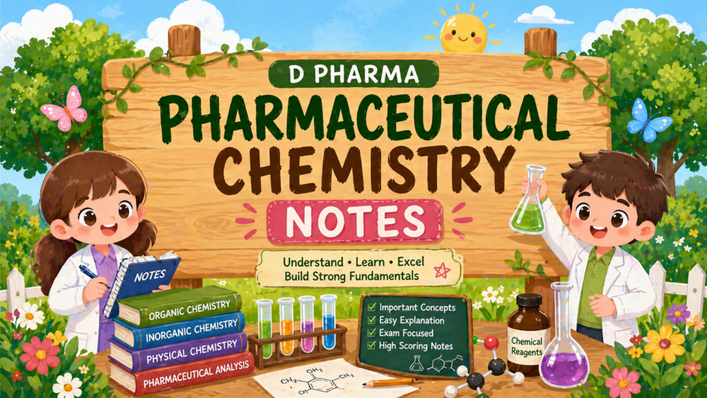 Pharmaceutical Chemistry Notes – (D pharma 1st Year)