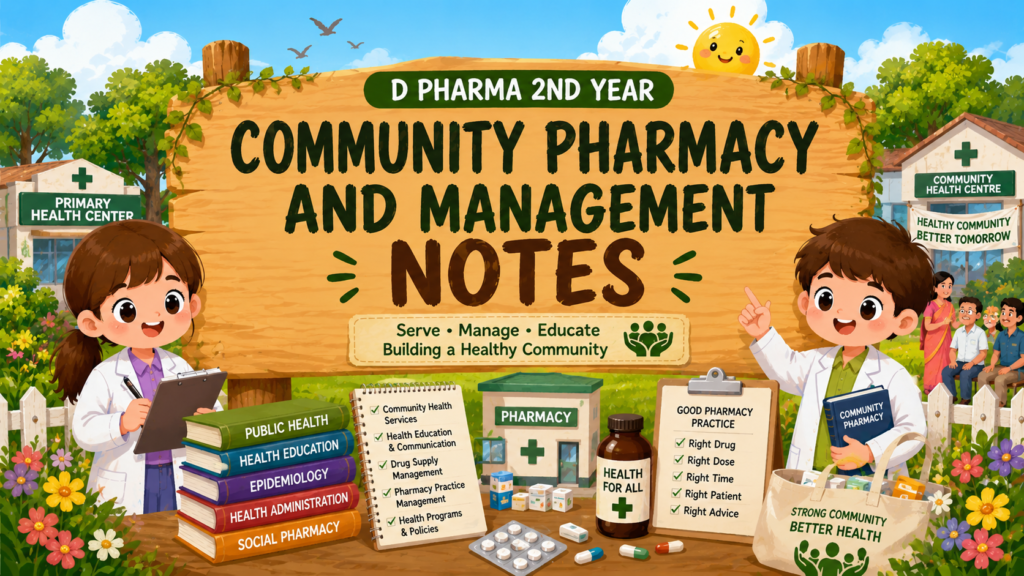 Community Pharmacy and Management Notes