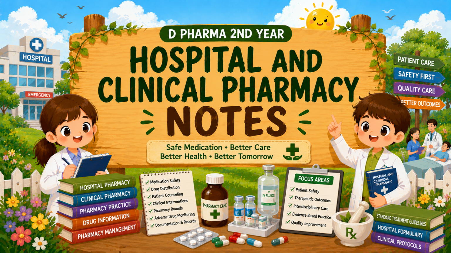 Hospital and Clinical Pharmacy Notes – Download PDF Now (D pharma 2nd Year)