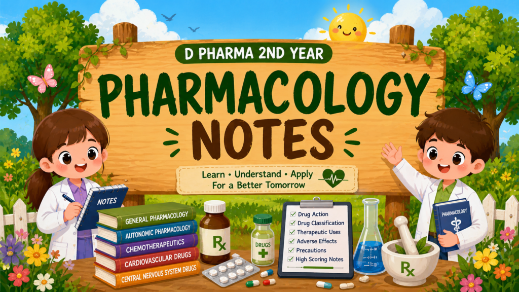 Pharmacology Notes (D pharma 2nd Year)