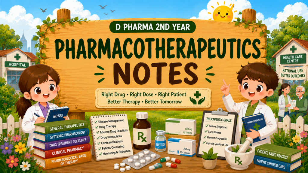 Pharmacotherapeutics Notes (D pharma 2nd Year)