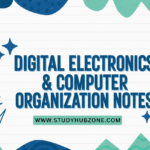 Digital Electronics & Computer Organization Notes