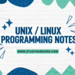 Unix Linux Programming Notes